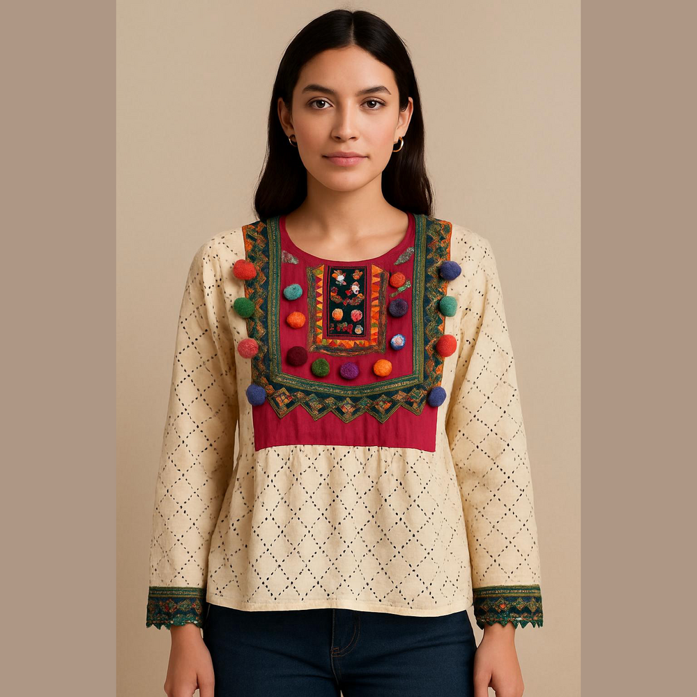 Vintage homemade size small top